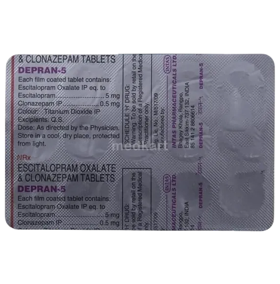 depran 5mg tablet 15's